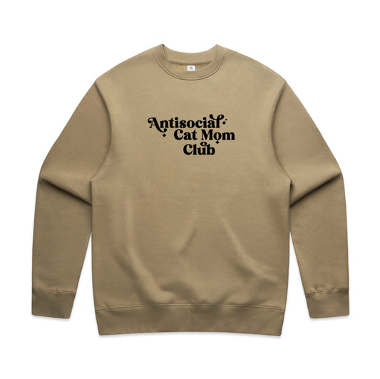 Anti Social Cat Mom Club Crewneck